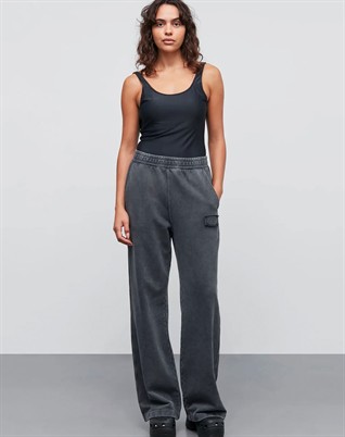 Compact Cotton Lotti Bukser - Asphalt